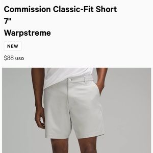 Men’s Lululemon Commission Classic-fit Short 7” Warpstreme